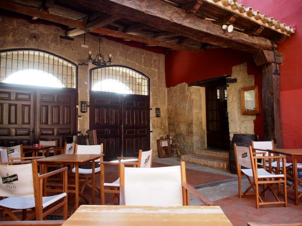 Pátio interior do Restaurante Los Infantes de Simancas
